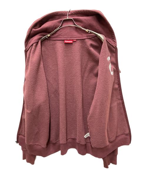 SUPREME（シュプリーム）SUPREME (シュプリーム) S Logo Zip Up Hooded Sweatshirt バーガンディー サイズ:XLの古着・服飾アイテム