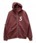 SUPREME（シュプリーム）の古着「S Logo Zip Up Hooded Sweatshirt」｜バーガンディー