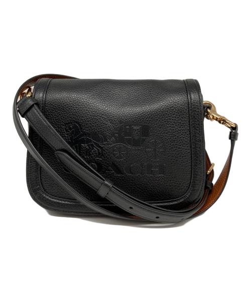 COACH（コーチ）COACH (コーチ) ホース＆キャリッジ サドルバッグ ブラックの古着・服飾アイテム