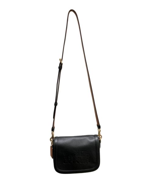 COACH（コーチ）COACH (コーチ) ホース＆キャリッジ サドルバッグ ブラックの古着・服飾アイテム