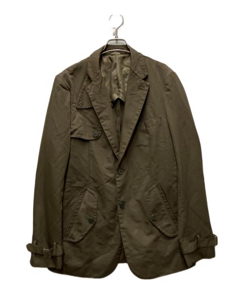 COMME des GARCONS HOMME DEUX（コムデギャルソン オム ドゥ）COMME des GARCONS HOMME DEUX (コムデギャルソン オム ドゥ) ポリ縮絨テーラードジャケット カーキ サイズ:Lの古着・服飾アイテム