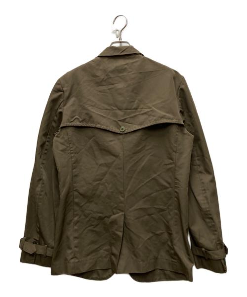 COMME des GARCONS HOMME DEUX（コムデギャルソン オム ドゥ）COMME des GARCONS HOMME DEUX (コムデギャルソン オム ドゥ) ポリ縮絨テーラードジャケット カーキ サイズ:Lの古着・服飾アイテム