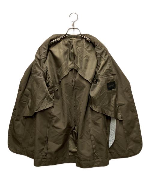 COMME des GARCONS HOMME DEUX（コムデギャルソン オム ドゥ）COMME des GARCONS HOMME DEUX (コムデギャルソン オム ドゥ) ポリ縮絨テーラードジャケット カーキ サイズ:Lの古着・服飾アイテム
