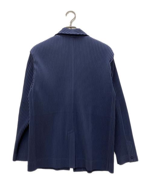 HOMME PLISSE ISSEY MIYAKE（オム プリッセ イッセイ ミヤケ）HOMME PLISSE ISSEY MIYAKE (オム プリッセ イッセイ ミヤケ) TAILORED PLEATS プリーツジャケット ブルー サイズ:2の古着・服飾アイテム