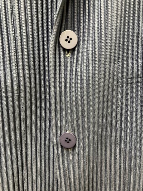 HOMME PLISSE ISSEY MIYAKE（オム プリッセ イッセイ ミヤケ）HOMME PLISSE ISSEY MIYAKE (オム プリッセ イッセイ ミヤケ) TAILORED PLEATS プリーツジャケット ブルー サイズ:2の古着・服飾アイテム