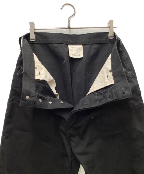 refomed（リフォメッド）refomed (リフォメッド) RIGHT HANDED DOUBLE KNEE Pants ブラック サイズ:3の古着・服飾アイテム