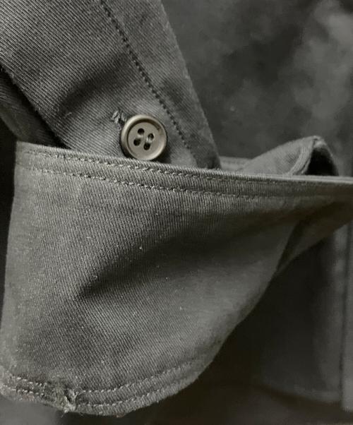 山内（ヤマウチ）山内 (ヤマウチ) フランス綾コットンクロスシャツ ブラック サイズ:4の古着・服飾アイテム