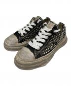 Maison MIHARA YASUHIROメゾン ミハラ ヤスヒロ）の古着「PETERSON23"OG Sole Studded Canvas Low-top Sneaker」｜ブラック