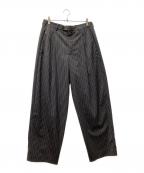 MARNIマルニ）の古着「ストライプワイドスラックス」｜グレー