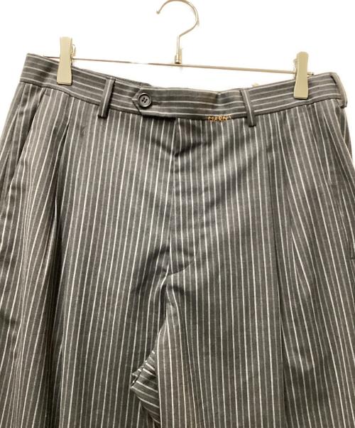 MARNI（マルニ）MARNI (マルニ) ストライプワイドスラックス グレー サイズ:50の古着・服飾アイテム