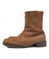 MAISON MARTIN MARGIELA (メゾンマルタンマルジェラ) スクエアトゥスエードブーツ ブラウン サイズ:43：80000円