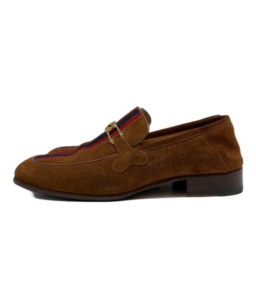 GUCCI（グッチ）GUCCI (グッチ) インターロッキング ホースビット ローファー ブラウン サイズ:7の古着・服飾アイテム