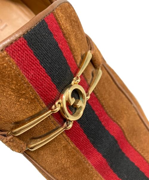 GUCCI（グッチ）GUCCI (グッチ) インターロッキング ホースビット ローファー ブラウン サイズ:7の古着・服飾アイテム