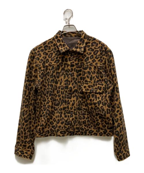 KAPITAL（キャピタル）KAPITAL (キャピタル) ツイルエイジングウール レパード柄 1ST JKT ブラウン サイズ:3の古着・服飾アイテム