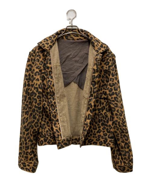 KAPITAL（キャピタル）KAPITAL (キャピタル) ツイルエイジングウール レパード柄 1ST JKT ブラウン サイズ:3の古着・服飾アイテム