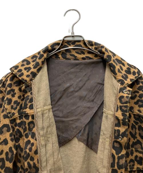 KAPITAL（キャピタル）KAPITAL (キャピタル) ツイルエイジングウール レパード柄 1ST JKT ブラウン サイズ:3の古着・服飾アイテム