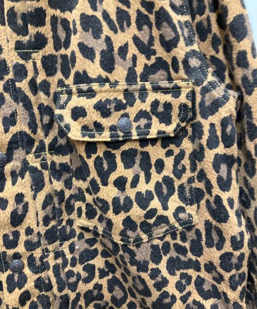 KAPITAL（キャピタル）KAPITAL (キャピタル) ツイルエイジングウール レパード柄 1ST JKT ブラウン サイズ:3の古着・服飾アイテム
