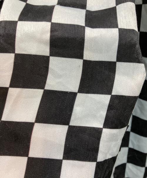 COMME des GARCONS（コムデギャルソン）COMME des GARCONS (コムデギャルソン) チェッカーフラッグサテンスカート ホワイト サイズ:Sの古着・服飾アイテム
