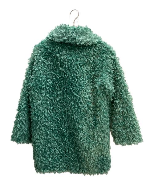 EMPORIO ARMANI（エンポリオ アルマーニ）EMPORIO ARMANI (エンポリオ アルマーニ) Eco fur coat グリーン サイズ:12Aの古着・服飾アイテム