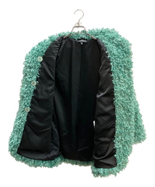 EMPORIO ARMANI（エンポリオ アルマーニ）EMPORIO ARMANI (エンポリオ アルマーニ) Eco fur coat グリーン サイズ:12Aの古着・服飾アイテム