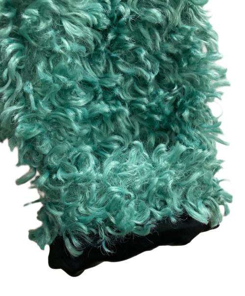 EMPORIO ARMANI（エンポリオ アルマーニ）EMPORIO ARMANI (エンポリオ アルマーニ) Eco fur coat グリーン サイズ:12Aの古着・服飾アイテム
