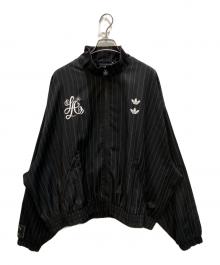 adidas×WILLY CHAVARRIA（アディダス×ウィリーチャバリア）の古着「ピンストライプトラックジャケット」｜ブラック