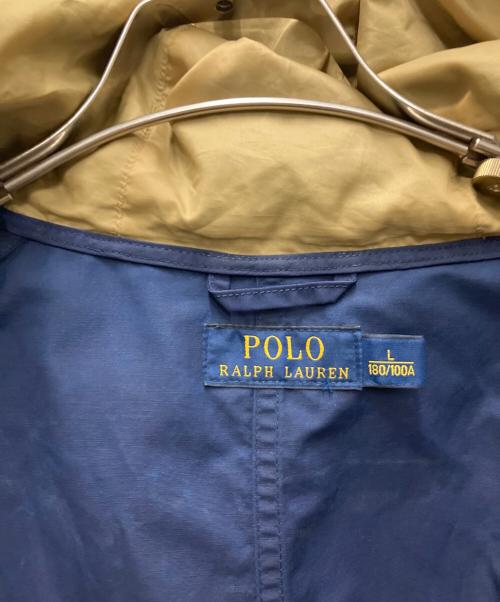 POLO RALPH LAUREN（ポロ・ラルフローレン）POLO RALPH LAUREN (ポロ・ラルフローレン) コットンナイロンフーデッドジャケット ネイビー サイズ:Lの古着・服飾アイテム