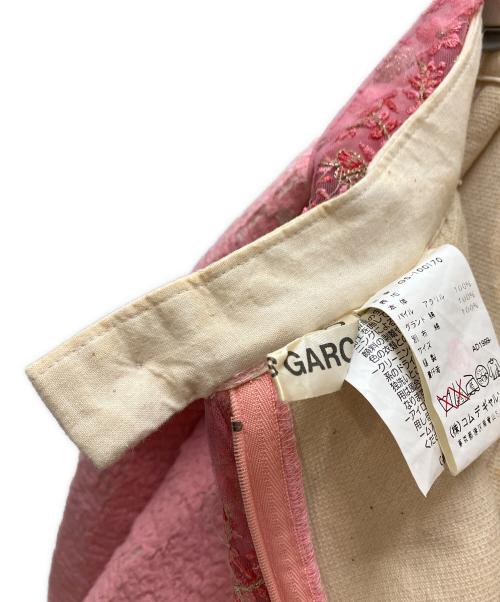 COMME des GARCONS（コムデギャルソン）COMME des GARCONS (コムデギャルソン) レース刺繍ウエスト ボリュームスカート ピンク サイズ:下記参照の古着・服飾アイテム