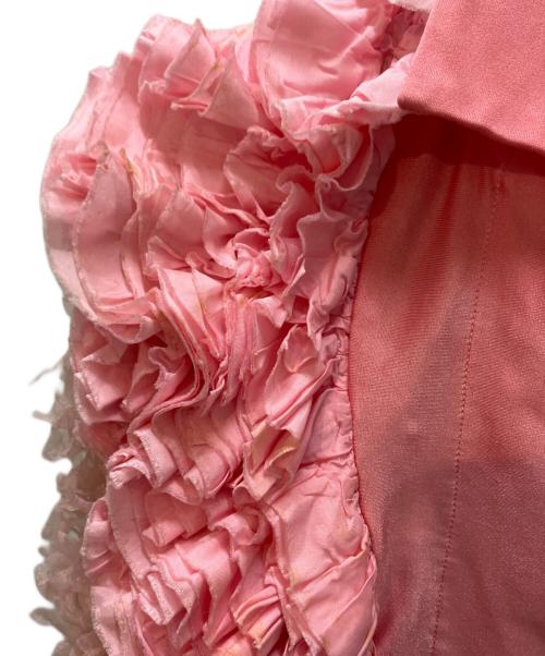 COMME des GARCONS（コムデギャルソン）COMME des GARCONS (コムデギャルソン) フラワーフリルジャケット ピンク サイズ:下記参照の古着・服飾アイテム