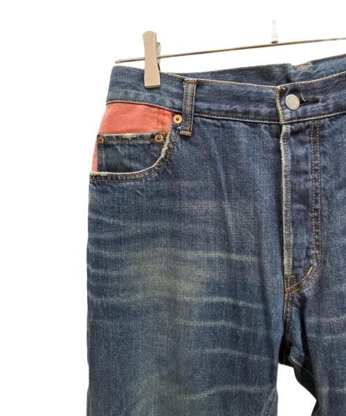 COMME des GARCONS HOMME（コムデギャルソン オム）COMME des GARCONS HOMME (コムデギャルソン オム) 別布デニムパンツ インディゴ サイズ:Lの古着・服飾アイテム