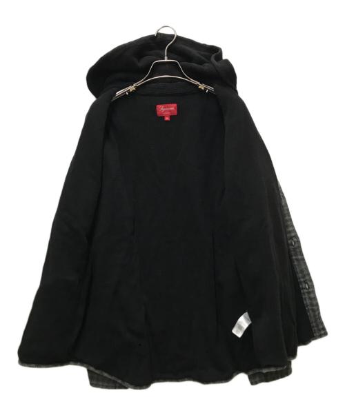SUPREME（シュプリーム）Supreme (シュプリーム) 22AW Houndstooth Flannel Hooded Shirt グレー サイズ:Mの古着・服飾アイテム