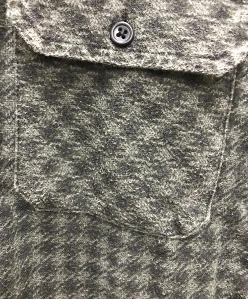 SUPREME（シュプリーム）Supreme (シュプリーム) 22AW Houndstooth Flannel Hooded Shirt グレー サイズ:Mの古着・服飾アイテム
