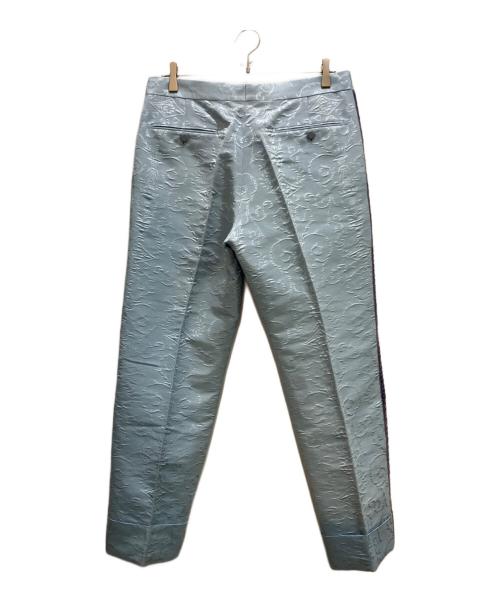 GUCCI（グッチ）GUCCI (グッチ) Jacquard Wool Silk Pant ブルー サイズ:7-46Rの古着・服飾アイテム