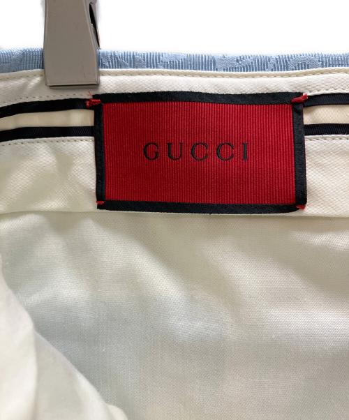 GUCCI（グッチ）GUCCI (グッチ) Jacquard Wool Silk Pant ブルー サイズ:7-46Rの古着・服飾アイテム