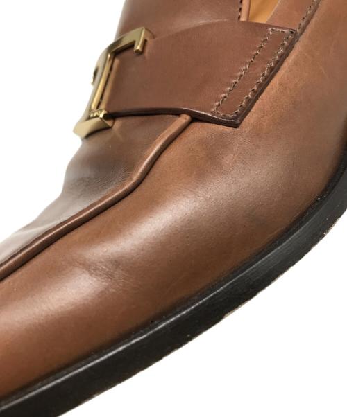 TOD'S（トッズ）TOD'S (トッズ) T タイムレス レザー ローファー ブラウン サイズ:37 1/2の古着・服飾アイテム