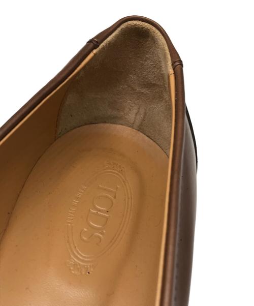 TOD'S（トッズ）TOD'S (トッズ) T タイムレス レザー ローファー ブラウン サイズ:37 1/2の古着・服飾アイテム
