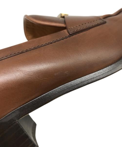 TOD'S（トッズ）TOD'S (トッズ) T タイムレス レザー ローファー ブラウン サイズ:37 1/2の古着・服飾アイテム