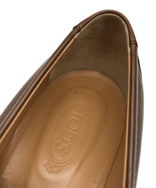 TOD'S（トッズ）TOD'S (トッズ) T タイムレス レザー ローファー ブラウン サイズ:37 1/2の古着・服飾アイテム