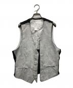 Maison Margiela×H&Mメゾンマルジェラ×エイチアンドエム）の古着「ペンキデザインベスト」｜ホワイト×ブラック