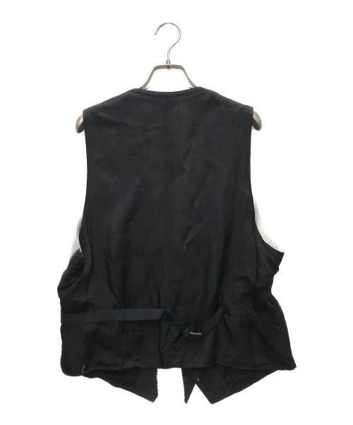 Maison Margiela（メゾンマルジェラ）Maison Margiela (メゾンマルジェラ) H&M (エイチアンドエム) ペンキデザインベスト ホワイト×ブラック サイズ:52の古着・服飾アイテム