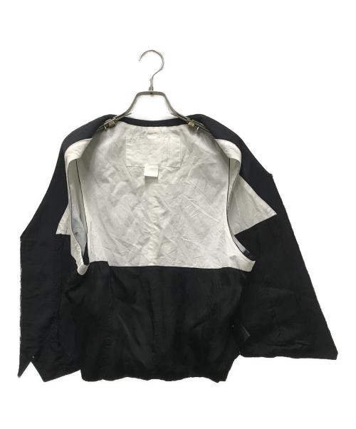 Maison Margiela（メゾンマルジェラ）Maison Margiela (メゾンマルジェラ) H&M (エイチアンドエム) ペンキデザインベスト ホワイト×ブラック サイズ:52の古着・服飾アイテム
