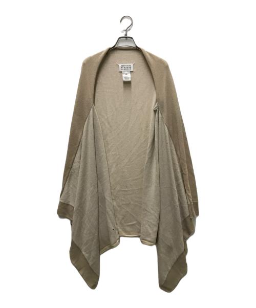 Maison Margiela（メゾンマルジェラ）Maison Margiela (メゾンマルジェラ) ドレープ ニットカーディガン ベージュ サイズ:Sの古着・服飾アイテム