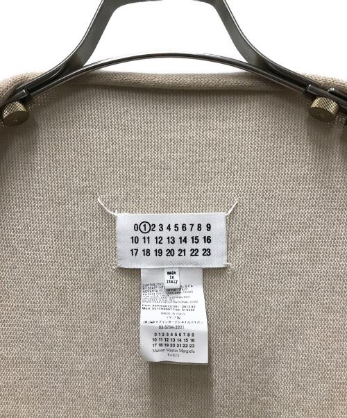 Maison Margiela（メゾンマルジェラ）Maison Margiela (メゾンマルジェラ) ドレープ ニットカーディガン ベージュ サイズ:Sの古着・服飾アイテム