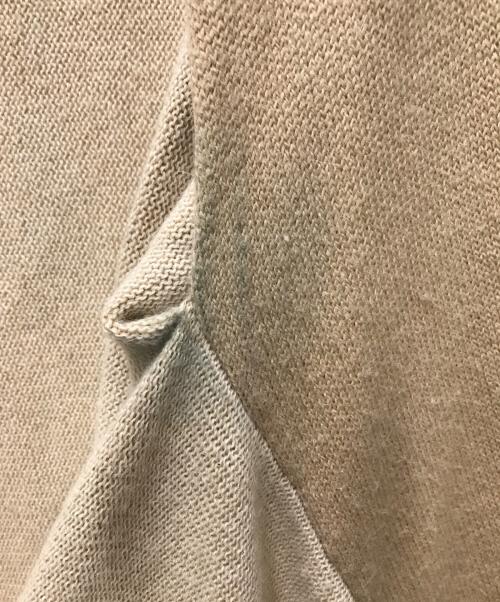 Maison Margiela（メゾンマルジェラ）Maison Margiela (メゾンマルジェラ) ドレープ ニットカーディガン ベージュ サイズ:Sの古着・服飾アイテム