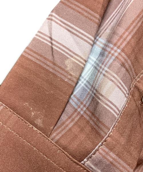 WACKO MARIA（ワコマリア）WACKO MARIA (ワコマリア) OMBRE CHECK OPEN COLLAR SHIRT L/S ブラウン サイズ:Lの古着・服飾アイテム
