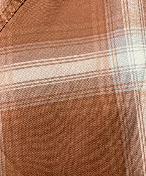 WACKO MARIA（ワコマリア）WACKO MARIA (ワコマリア) OMBRE CHECK OPEN COLLAR SHIRT L/S ブラウン サイズ:Lの古着・服飾アイテム