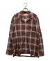 WACKO MARIA（ワコマリア）の古着「OMBRE CHECK OPEN COLLAR SHIRT L/S」｜ブラウン