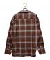 WACKO MARIA (ワコマリア) OMBRE CHECK OPEN COLLAR SHIRT L/S ブラウン サイズ:L：20000円