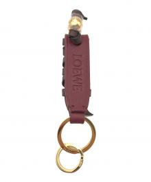 LOEWE（ロエベ）の古着「クロスブレイデッド キーリング」｜レッド