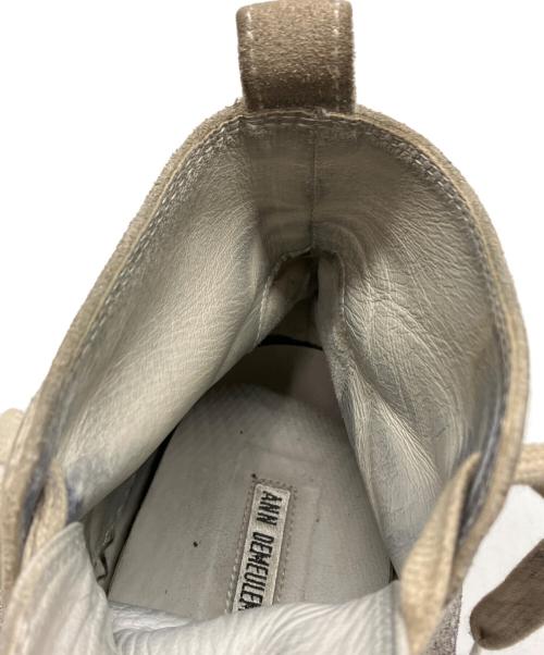 ANN DEMEULEMEESTER（アンドゥムルメステール）ANN DEMEULEMEESTER (アンドゥムルメステール) スウェードハイカットスニーカー グレー サイズ:37 1/2の古着・服飾アイテム